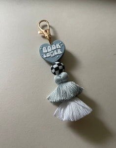 Book Lover Tassel Keychain
