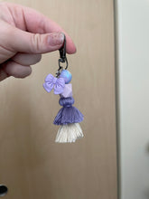 Load image into Gallery viewer, Purple Bow Charm Tassel