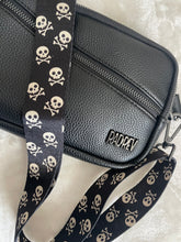 Load image into Gallery viewer, Black &amp; Ivory Skull Bag Strap
