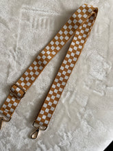 Load image into Gallery viewer, Honey Checker Bag Strap
