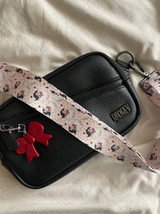 Red Acrylic Bow Keychain