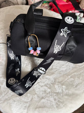 Load image into Gallery viewer, Black &amp; White Icon Bag Strap