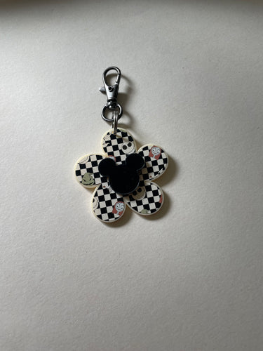 NBC Acrylic Flower Mouse Keychain