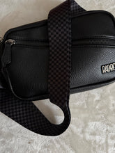 Load image into Gallery viewer, Dark Grey &amp; Black Checker Bag Strap