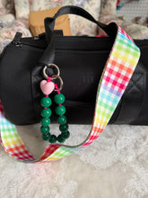 Load image into Gallery viewer, Rainbow Gingham Bag Strap