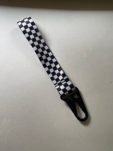 Black Checker Keystrap