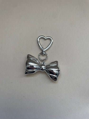 Silver Bow/ Heart Clasp