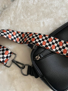 Checker Pumpkin Bag Strap