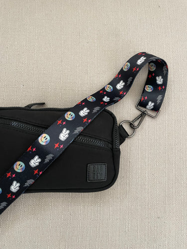 Retro Smiley Bag Strap