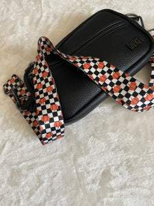 Checker Pumpkin Bag Strap