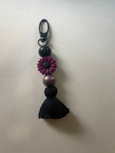 Burgundy Flower Tassel
