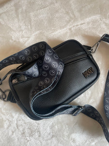 Black & White Smiley Bag Strap