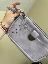 Load image into Gallery viewer, Clear/ Black Acrylic Bow Bag Charm