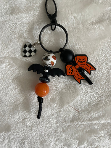 Bat & Bow Chunky Bag Charm