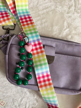 Load image into Gallery viewer, Rainbow Gingham Bag Strap