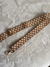 Load image into Gallery viewer, Honey Checker Bag Strap