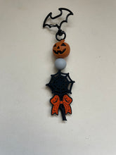 Load image into Gallery viewer, Bat Clasp- Jackolantern Bag Charm