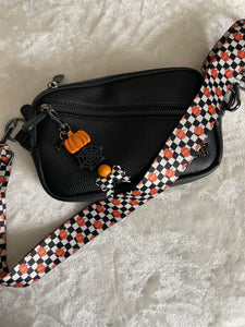 Checker Pumpkin Bag Strap