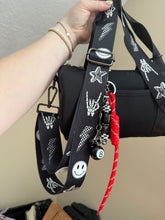 Load image into Gallery viewer, Black &amp; White Icon Bag Strap