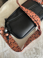 Load image into Gallery viewer, Orange Checker Bat Bag Strap