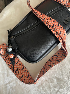 Orange Checker Bat Bag Strap