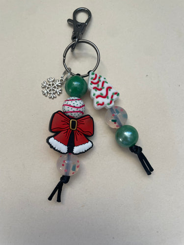 Christmas Tree Cake Bag Charm