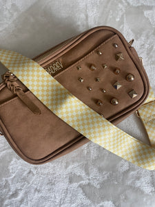 Yellow Checker Bag Strap