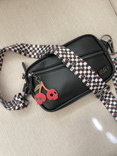Load image into Gallery viewer, Checker Cherry Skull Bag strap