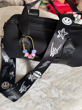 Load image into Gallery viewer, Black &amp; White Icon Bag Strap