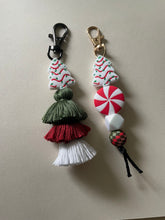 Load image into Gallery viewer, Beaded Christmas Tree Cake Keychain