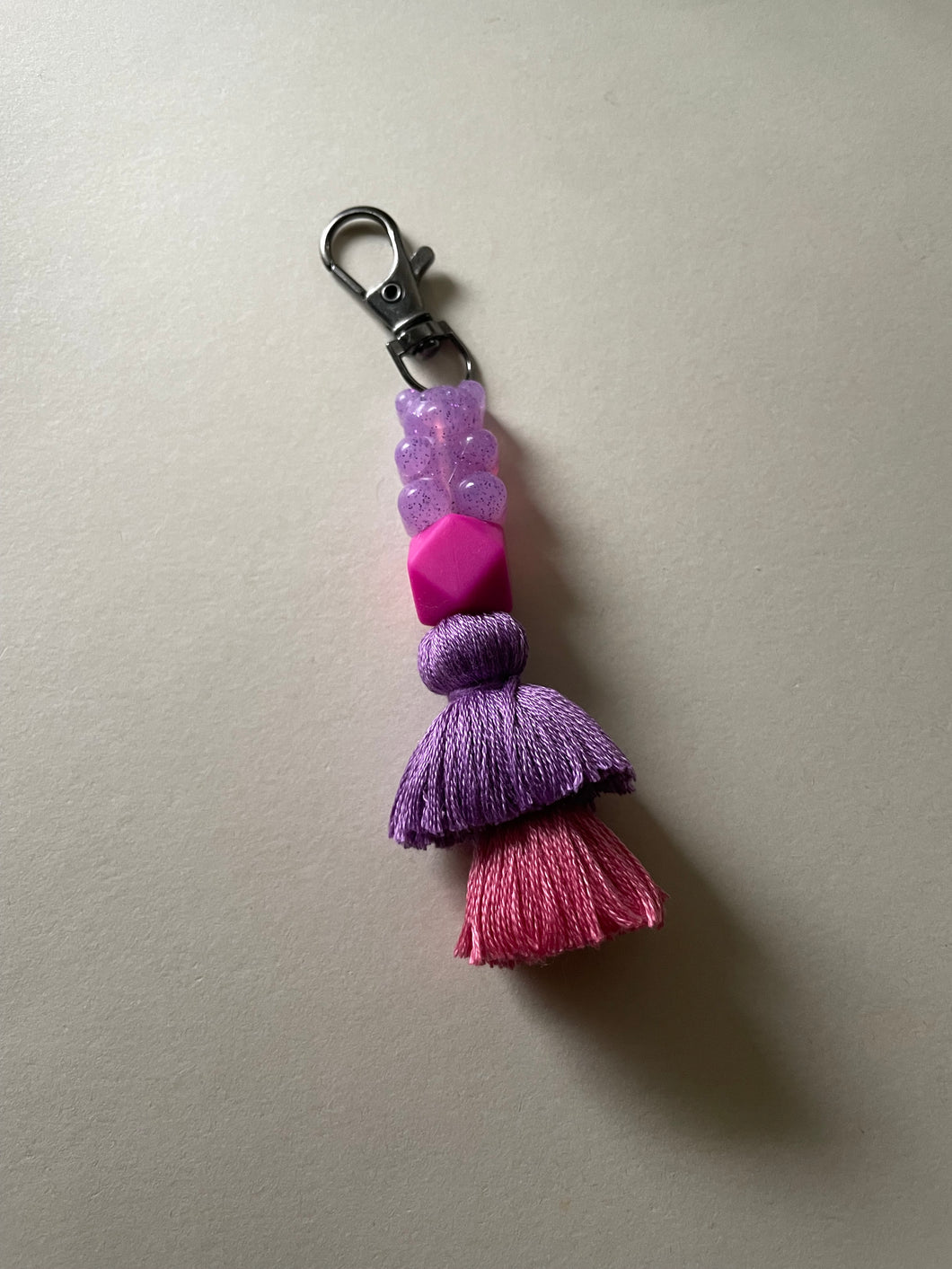 Gummie bear tassel keychain