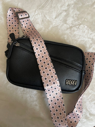 Floral Checker Bag Strap