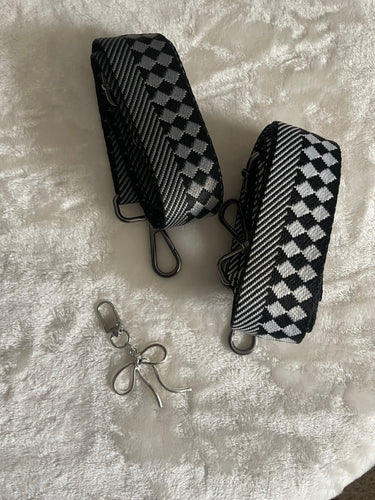 Checker/ Striped Bag Strap