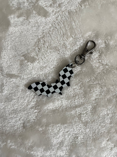 Checker Bat Keychain