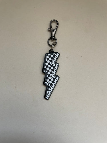 Checker Acrylic Lightning Bolt