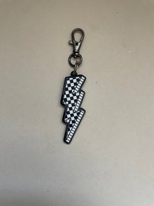 Checker Acrylic Lightning Bolt