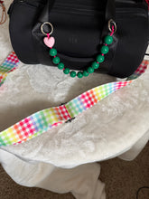 Load image into Gallery viewer, Rainbow Gingham Bag Strap