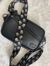 Load image into Gallery viewer, Black &amp; Ivory Skull Bag Strap