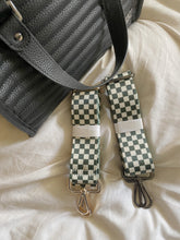 Load image into Gallery viewer, Olive Checker Bag Strap