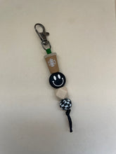 Load image into Gallery viewer, Iced Coffee Smiley Keychain