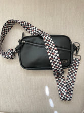 Load image into Gallery viewer, checker skull bag strap, replacement bag strap, cross body bag strap, checker bag straps
