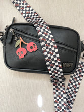 Load image into Gallery viewer, Checker Cherry Skull Bag strap