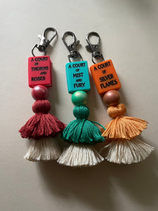 Acotar Book Tassel Keychains