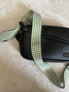 Green Gingham Bag Strap