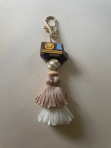 Mail Truck Tassel Keychain