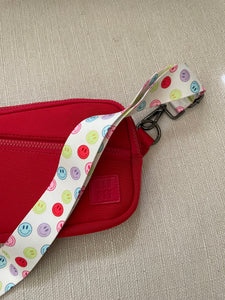 Colorful Smiley Bag Strap