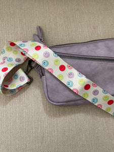 Colorful Smiley Bag Strap