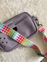 Load image into Gallery viewer, Rainbow Gingham Bag Strap