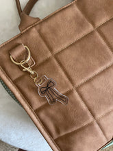 Load image into Gallery viewer, Clear/ Black Acrylic Bow Bag Charm