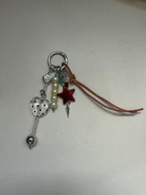 Load image into Gallery viewer, Chunky Polka Dot Heart Bag Charm
